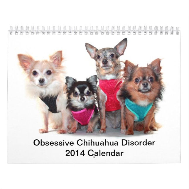 Besessener Kalender der Chihuahua-Störungs-2014 (Titelbild)