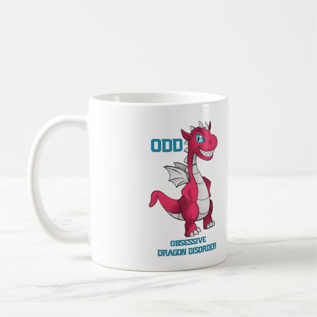 Besessenes Drache-Tassen-Rot Tasse (Links)