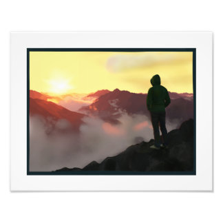 Besessenheit mit Höhen Fotodruck