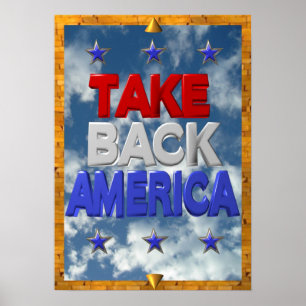 Besetzen Sie Amerika-Protestzeichen Poster