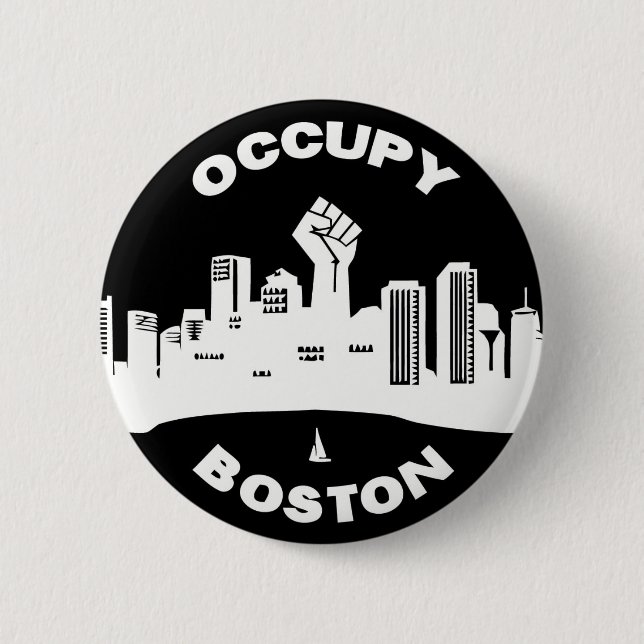 Besetzen Sie Boston Button (Vorderseite)