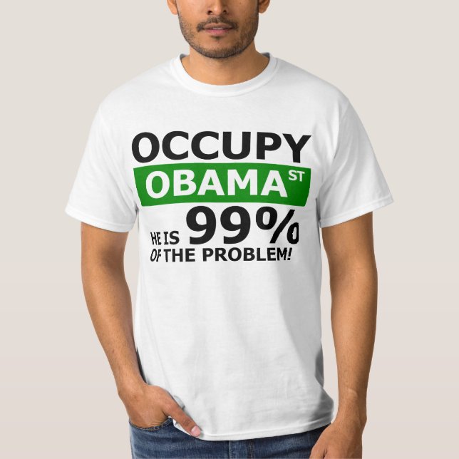 Besetzen Sie Obama-Straße T-Shirt (Vorderseite)