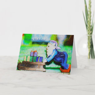 Besetzt Elf von Shirley Taylor Feiertagskarte