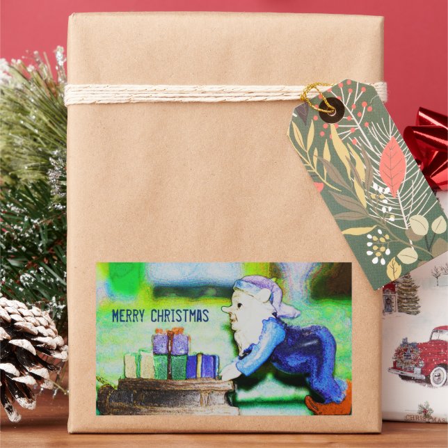 Besetzt Elf von Shirley Taylor Rechteckiger Aufkleber (Feiertag)