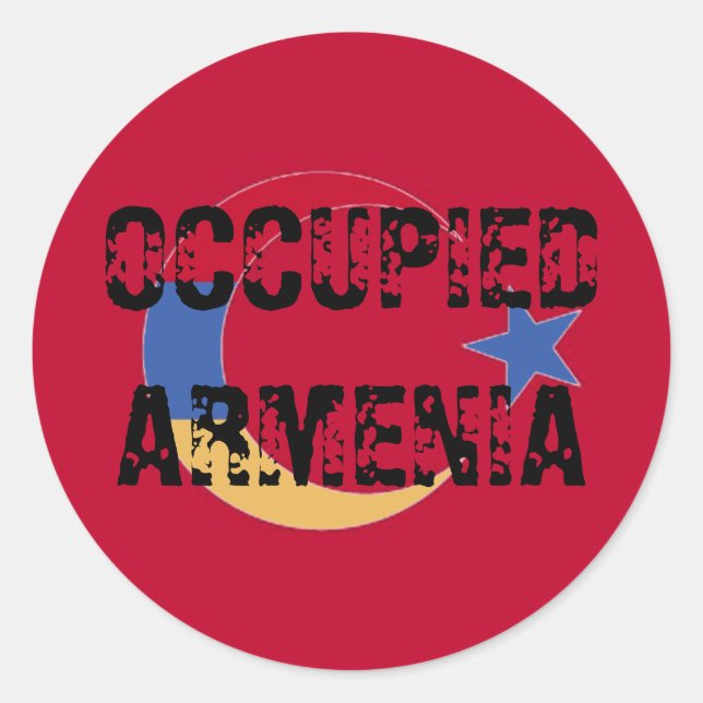 Besetzte Armenien Sticker (Vorderseite)