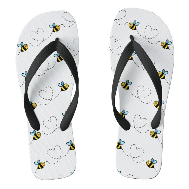 Besetzte Flip Flops für das Muster der Hummeln (Fußbett)