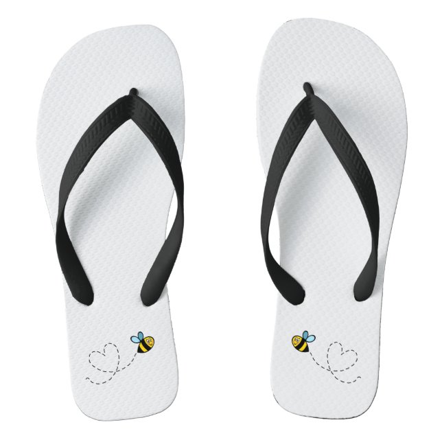 Besetzte Flip Flops für das Muster der Hummeln (Fußbett)