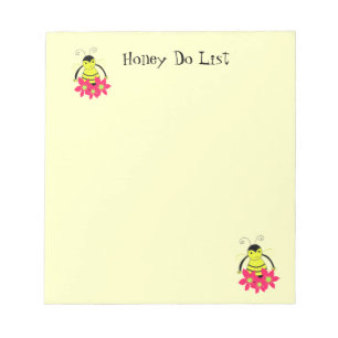 Besetzte Hummeln Honey Do List Notizblock