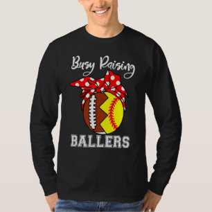 Besetzte Mama Ballers Mama Fußball Muttertag T-Shirt