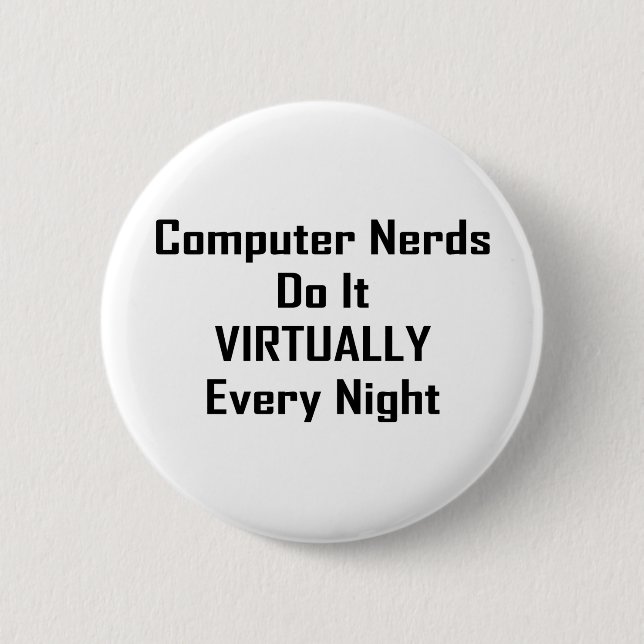 Besetzte Nerd Button (Vorderseite)