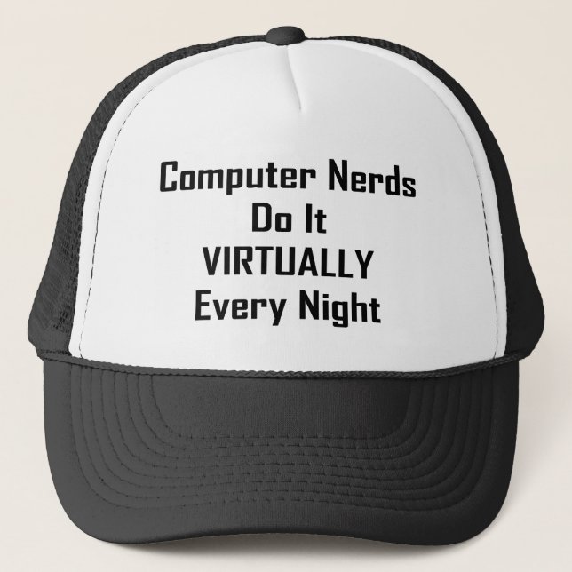 Besetzte Nerd Truckerkappe (Vorderseite)