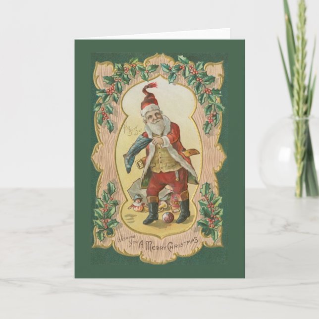 Besetzte Weihnachtskarte Feiertagskarte (Vorderseite)