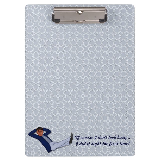 Besetzter Mann Klemmbrett (Vorderseite)