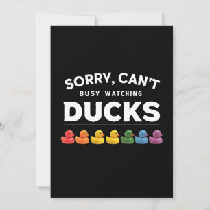 Besetztes Uhrendesign für Ducks Rubber Duck Einladung