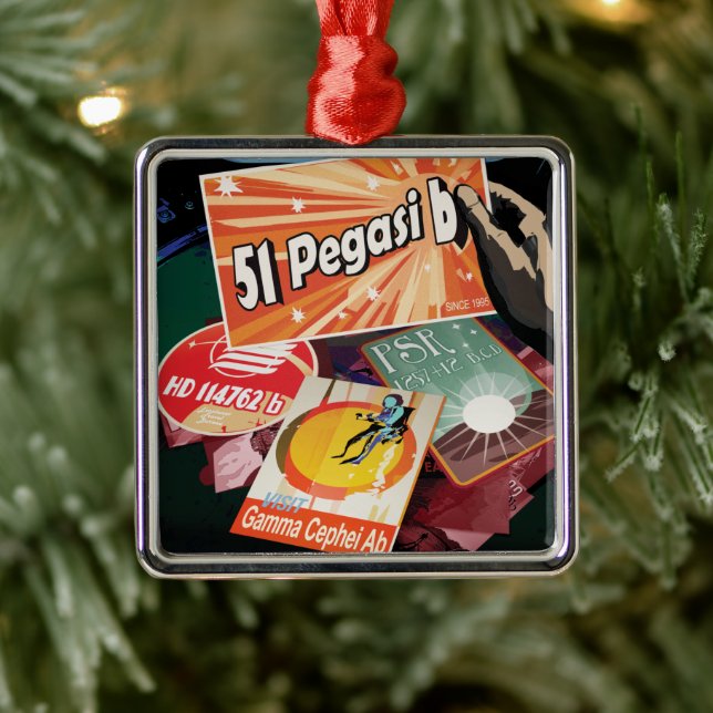 Besichtigen Sie das erste Exoplanet-System von auß Ornament Aus Metall (Baum)