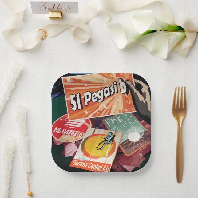 Besichtigen Sie das erste Exoplanet-System von auß Pappteller (Hochzeit)