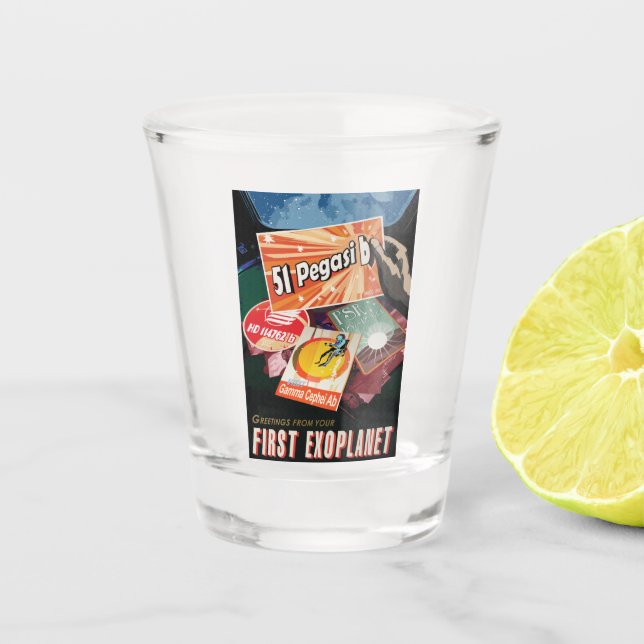 Besichtigen Sie das erste Exoplanet-System von auß Schnapsglas (Vorderseite)