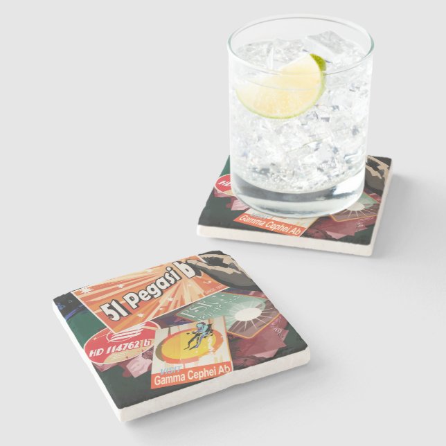 Besichtigen Sie das erste Exoplanet-System von auß Steinuntersetzer (Seitenansicht)