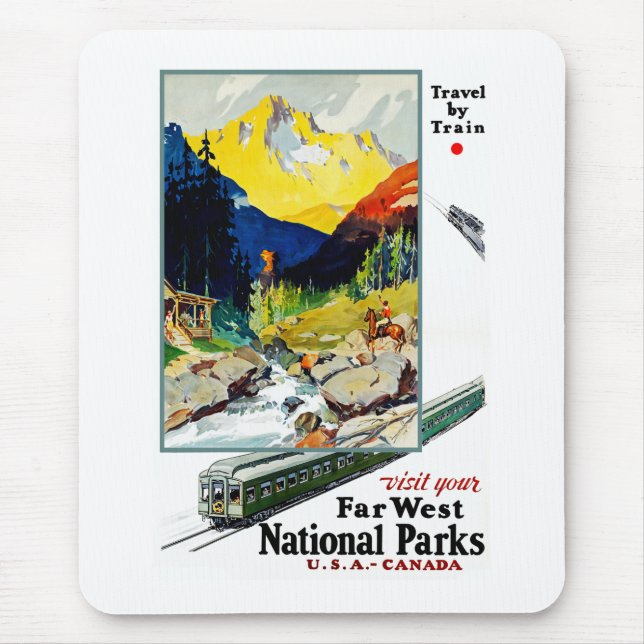 Besichtigen Sie Ihre weiten Westnationalparks Mousepad (Vorne)