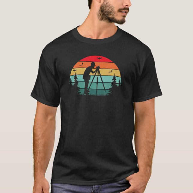 Besichtiger, die Retro-Vintage Landprüfung Ca T-Shirt (Vorderseite)