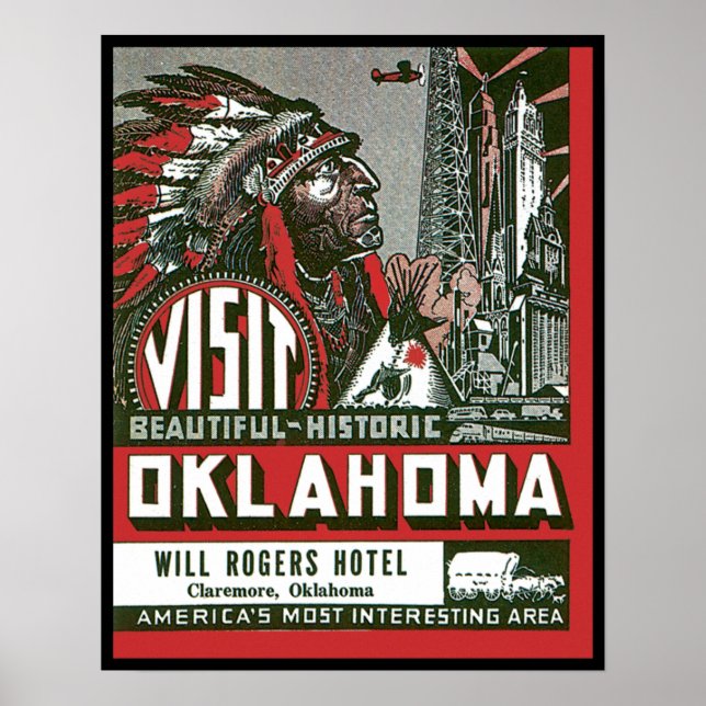 Besichtigung Beautiful Historic Oklahoma Poster (Vorne)