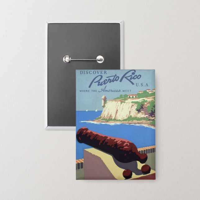 Besichtigung der Festung El Morro, Puerto Rico, Al Button (Vorderseite/Rückseite)