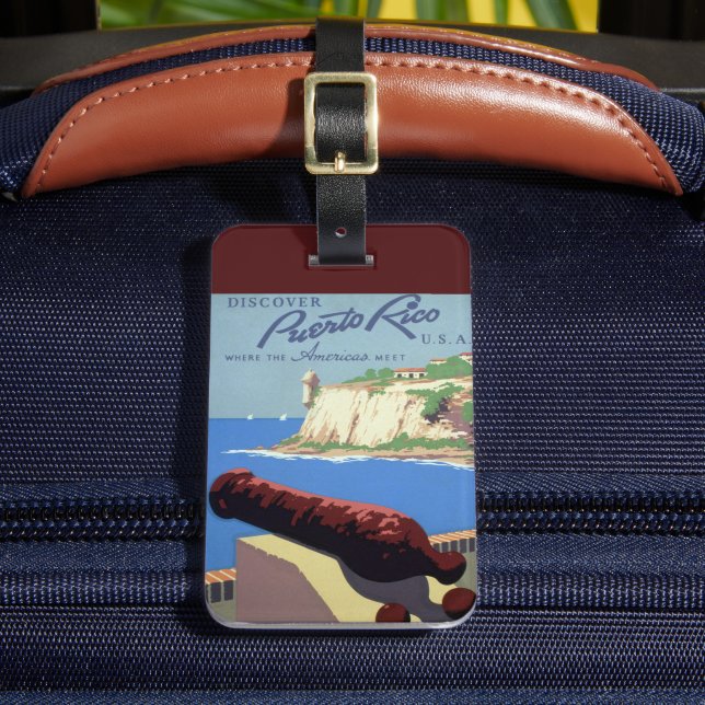 Besichtigung der Festung El Morro, Puerto Rico, Al Gepäckanhänger (Vorderseite Insitu 2)