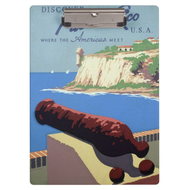 Besichtigung der Festung El Morro, Puerto Rico, Al Klemmbrett (Vorderseite)