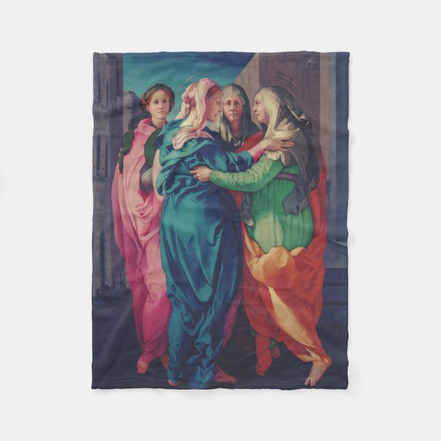 Besichtigung der Jungfrau von Pontormo Fleecedecke (Vorderseite)