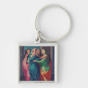 Besichtigung der Jungfrau von Pontormo Schlüsselanhänger