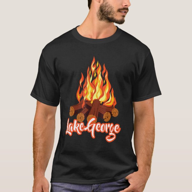 Besichtigung des George Lake Vacation Camping Bon T-Shirt (Vorderseite)