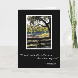 Beside the Still Waters - Psalms 23 Sympathy Card Karte