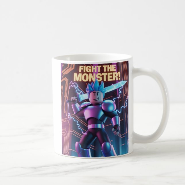 Besiege das Monster  Kaffeetasse (Rechts)