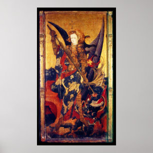 Besiegender Teufel St Michael als Poster