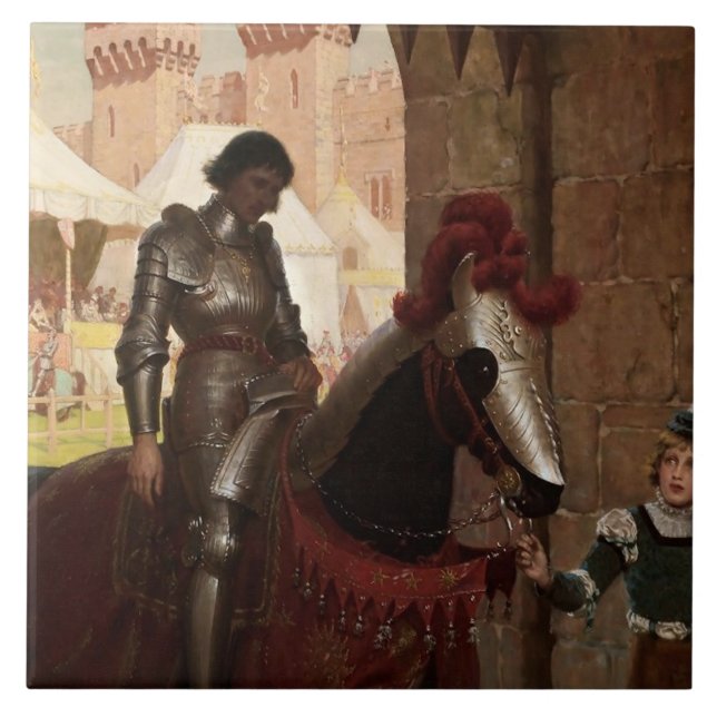 „Besiegt“ von Edmund Blair Leighton Fliese (Vorderseite)