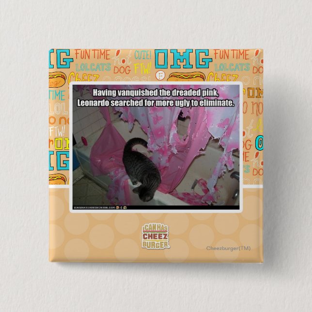 Besiegte das gefürchtete Rosa Button (Vorderseite)