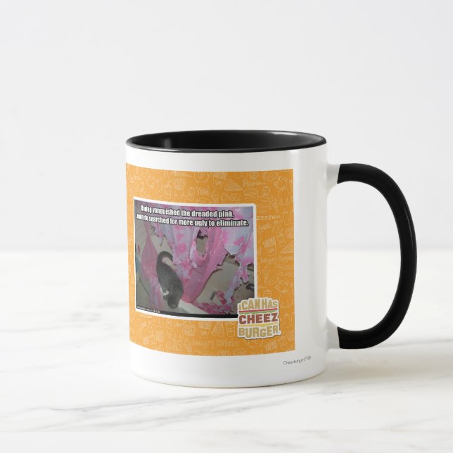 Besiegte das gefürchtete Rosa Tasse (Rechts)
