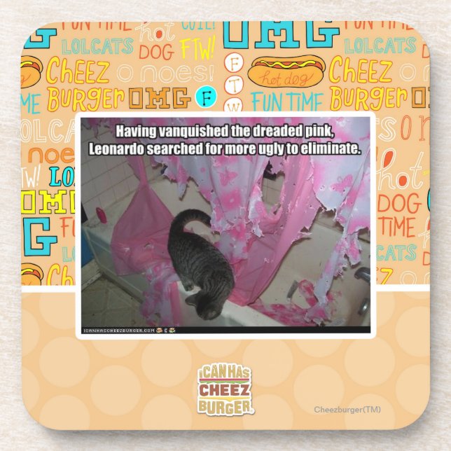 Besiegte das gefürchtete Rosa Untersetzer (Vorderseite)