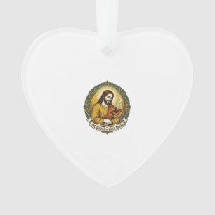 Besiegter Jesus raucht verbrannten Toast Frühstück Ornament
