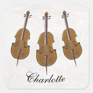 Besitz des Cello Quadratischer Aufkleber