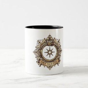 Besitze Dein Schicksal Vintage-Schlange Gothic-Kaf Zweifarbige Tasse