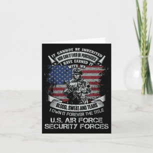Besitzen Sie für immer den Titel Air Force Securit Karte