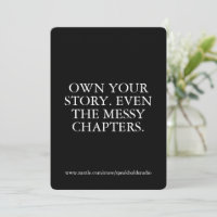 Besitzen Sie Ihre Storykarte, ein inspirierendes G