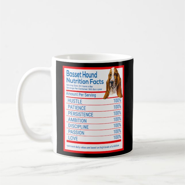 Besitzer der Basset Hound Hunde-Rasse Funny Nutrit Kaffeetasse (Links)