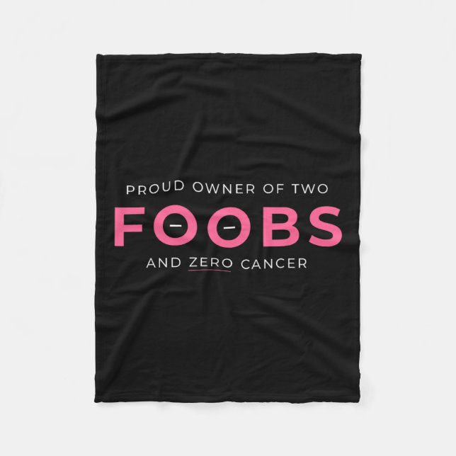 Besitzer der Mastektomie Fleecedecke (Vorderseite)