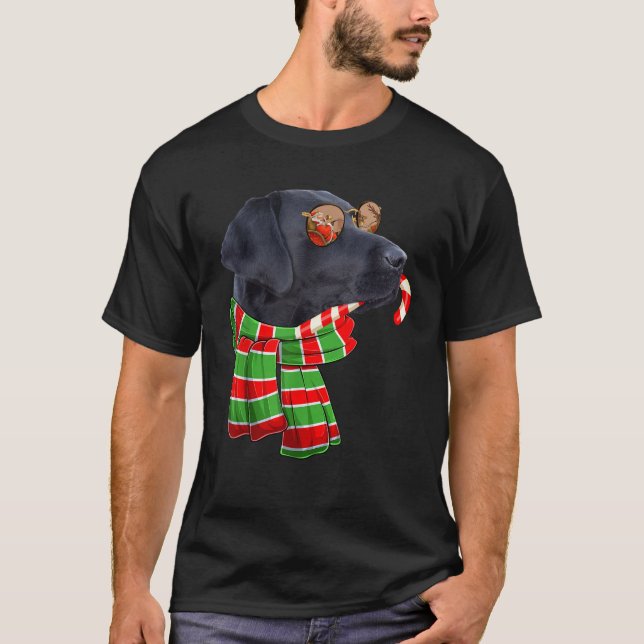 Besitzer des Black Lab Labrador Hunde Weihnachten  T-Shirt (Vorderseite)