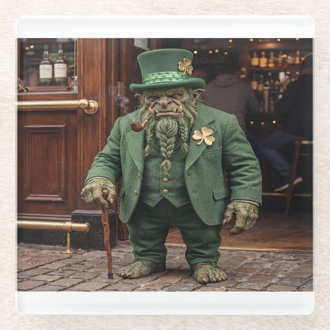 Besitzer des Blarney Stone Inn Glasuntersetzer (Vorderseite)