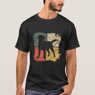 Besitzer des Circle Retro Labrador Golden Black La T-Shirt