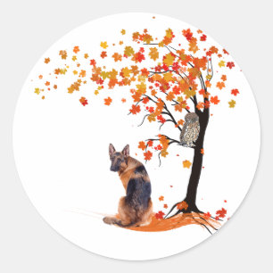 Besitzer des Hundes der deutschen Schäferhunde und Runder Aufkleber