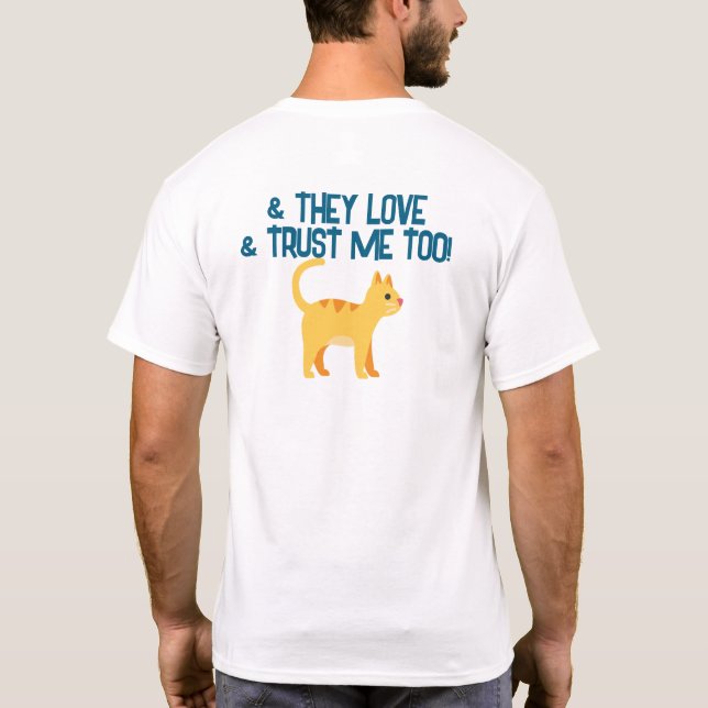 Besitzer des Hundes individuell anpassbares Shirt  (Rückseite)